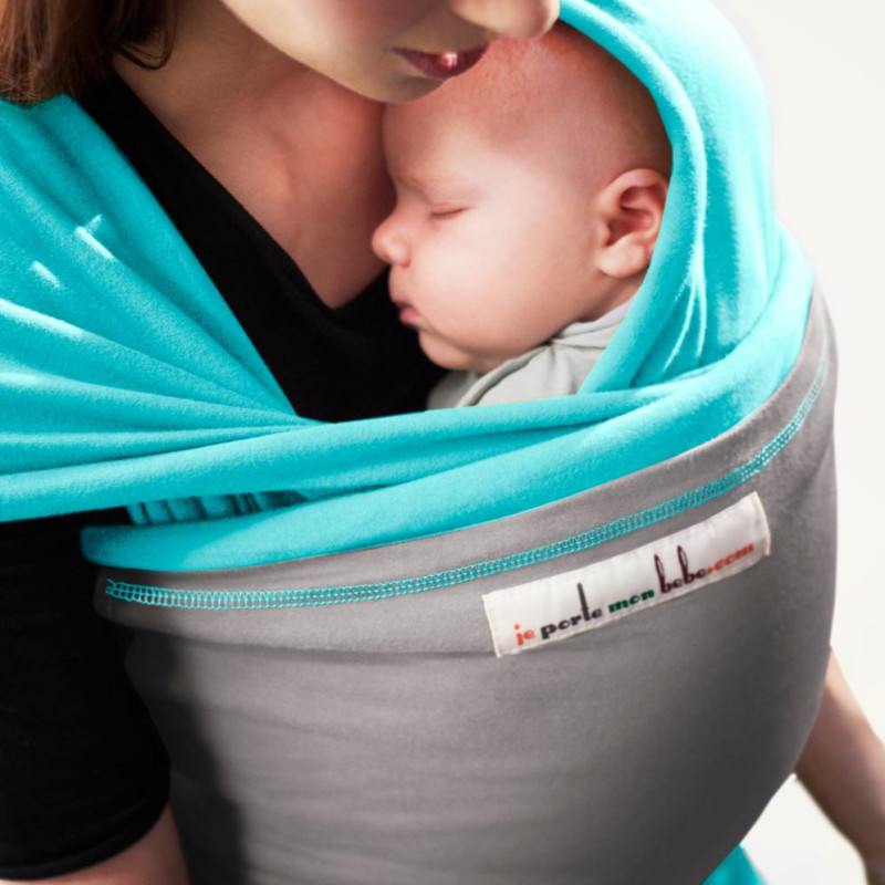 kort TURQUOISE Lichtgrijs