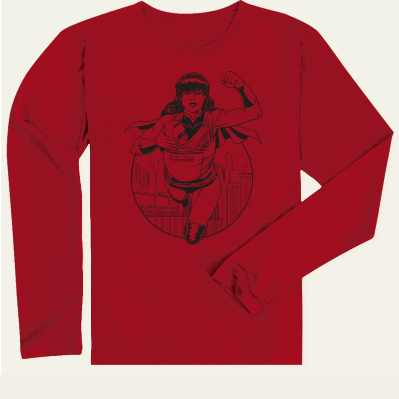 SuperMaman T-shirt Enfant Manches Longues - Rouge