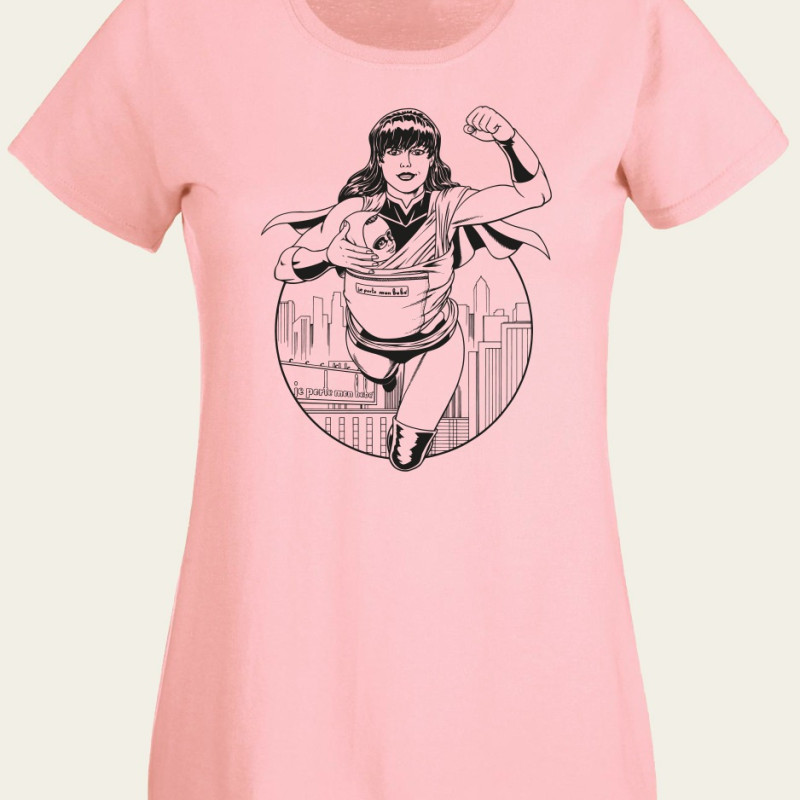 SuperMaman Dam T-shirt - Romantic Pink