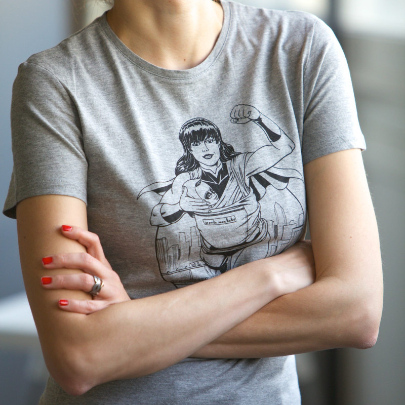 SuperMama Women's T-shirt - Heather Grey