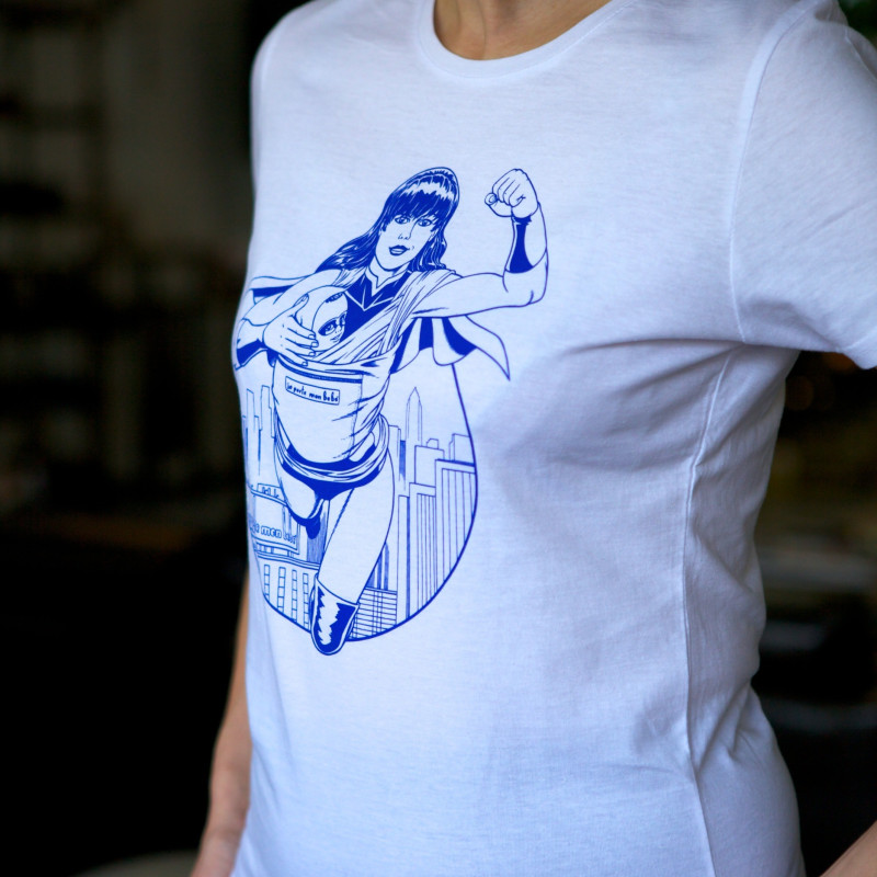 SuperMama T-Shirt Damen - Weiß
