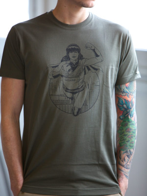 SuperMaman T-shirt JPMBB Homme - Vert Army SuperMaman T-shirt Homme - Vert Army