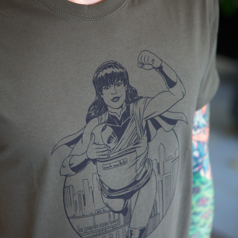 SuperMama T-Shirt für Männer - Army-Grün