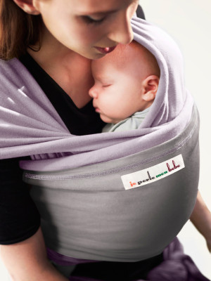 "L'Originale" Baby Wrap - LAVENDER, Light Grey