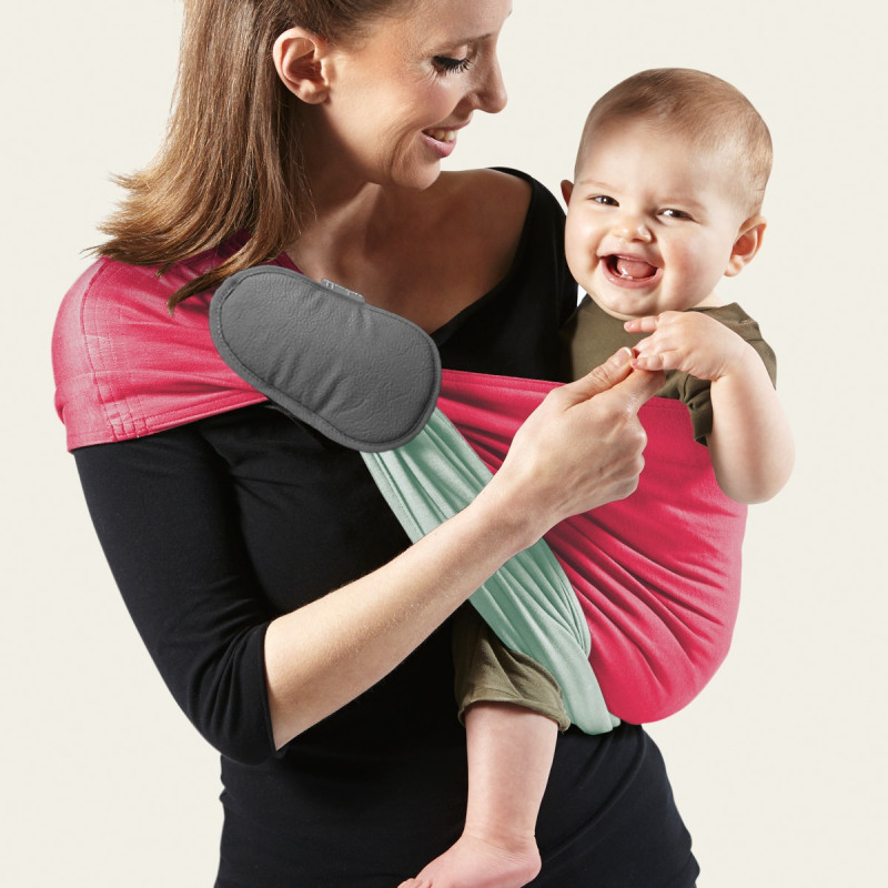 No Knot Little Wrap - Flamingo Rosa, Vattengrön (reversibel)