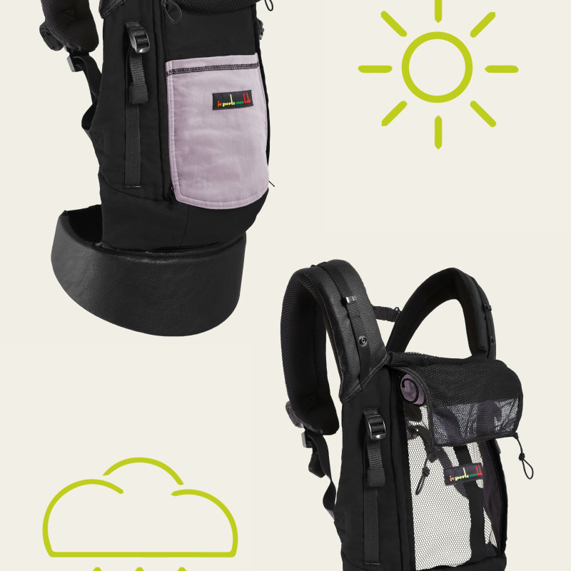 BLACK pocket Lavander | Love Radius, by JPMBB ® | PhysioCarrier