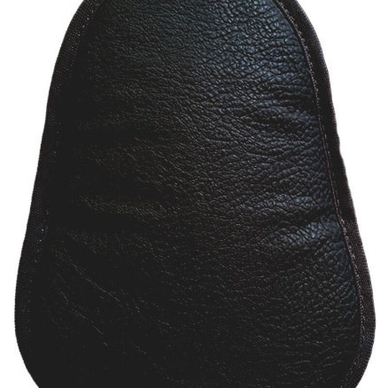 Love Radius Pad Noir, Vorderansicht des strukturierten schwarzen ergonomischen Kissens