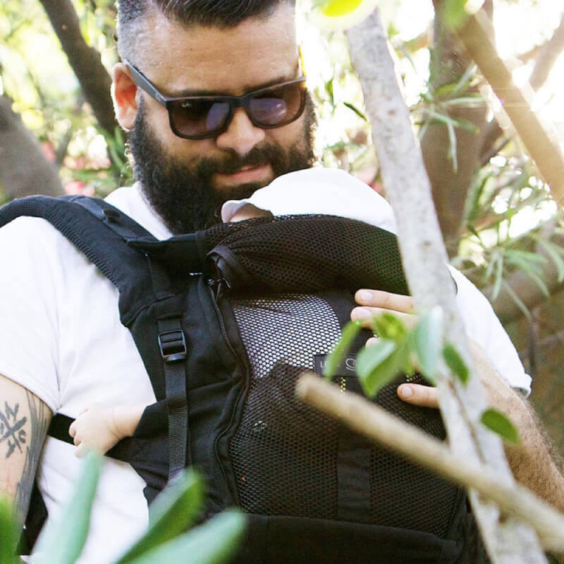 PhysioCarrier 0m+ Noir Poche Anthracite | Porte-bébé naissance