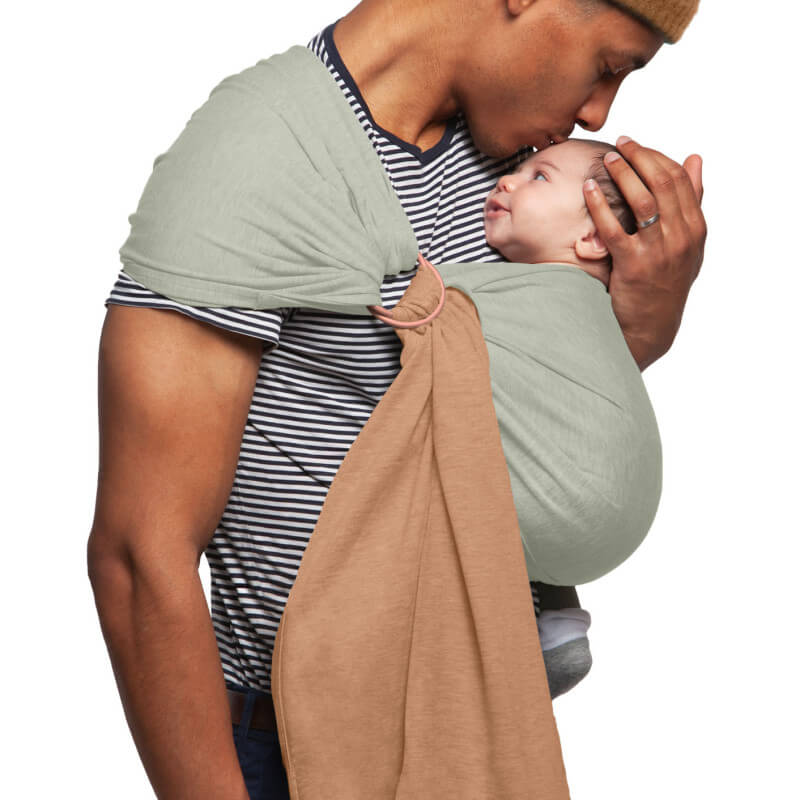 Love Radius Sling fordítható cappuccino babahordozó kötött sálban