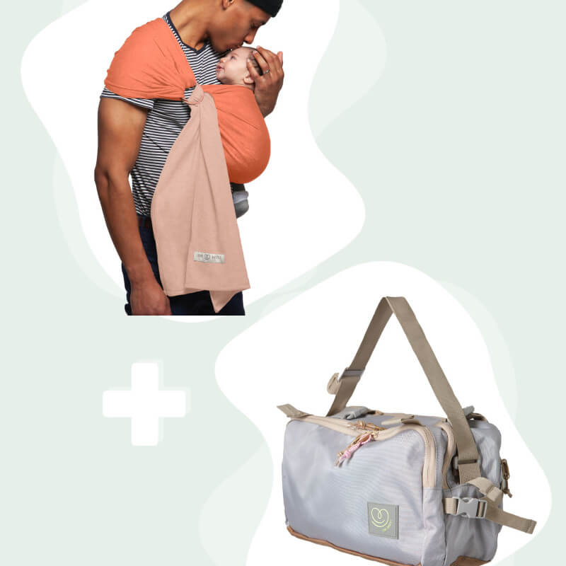 Pack Love Radius PESN Nude com xale de transporte e bolsa Caravan cinza claro