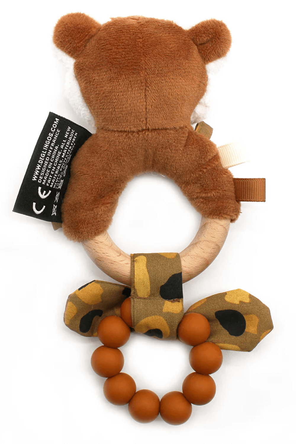 Les Déglingos Anneau De Dentition Hochet Maracas Speculos Le Tigre - Doudou Bébé 0+