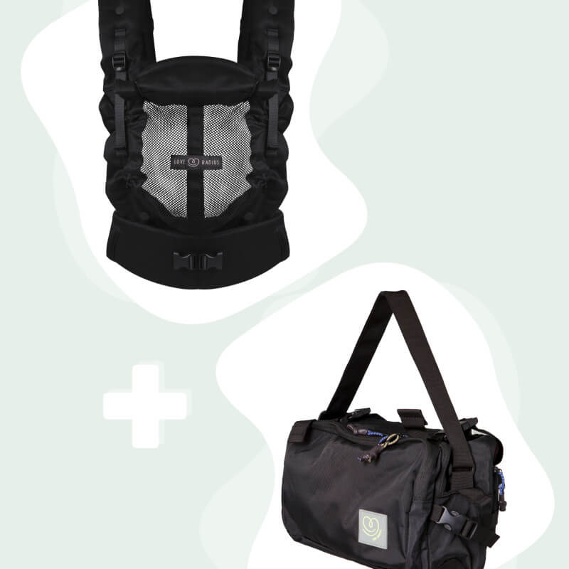 PhysioCarrier 2 Zwart en CaravanBAG zwart van Love Radius
