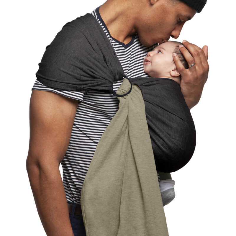 Love Radius Les Imparfaits Sling baba hordozáshoz, fordítható szürke-oliva babaöv