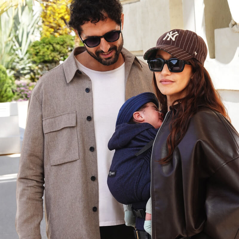 Love Radius HoodieCarrier 2 Boyfriend Baby Carrier im Einsatz bei sonnigem Familientag